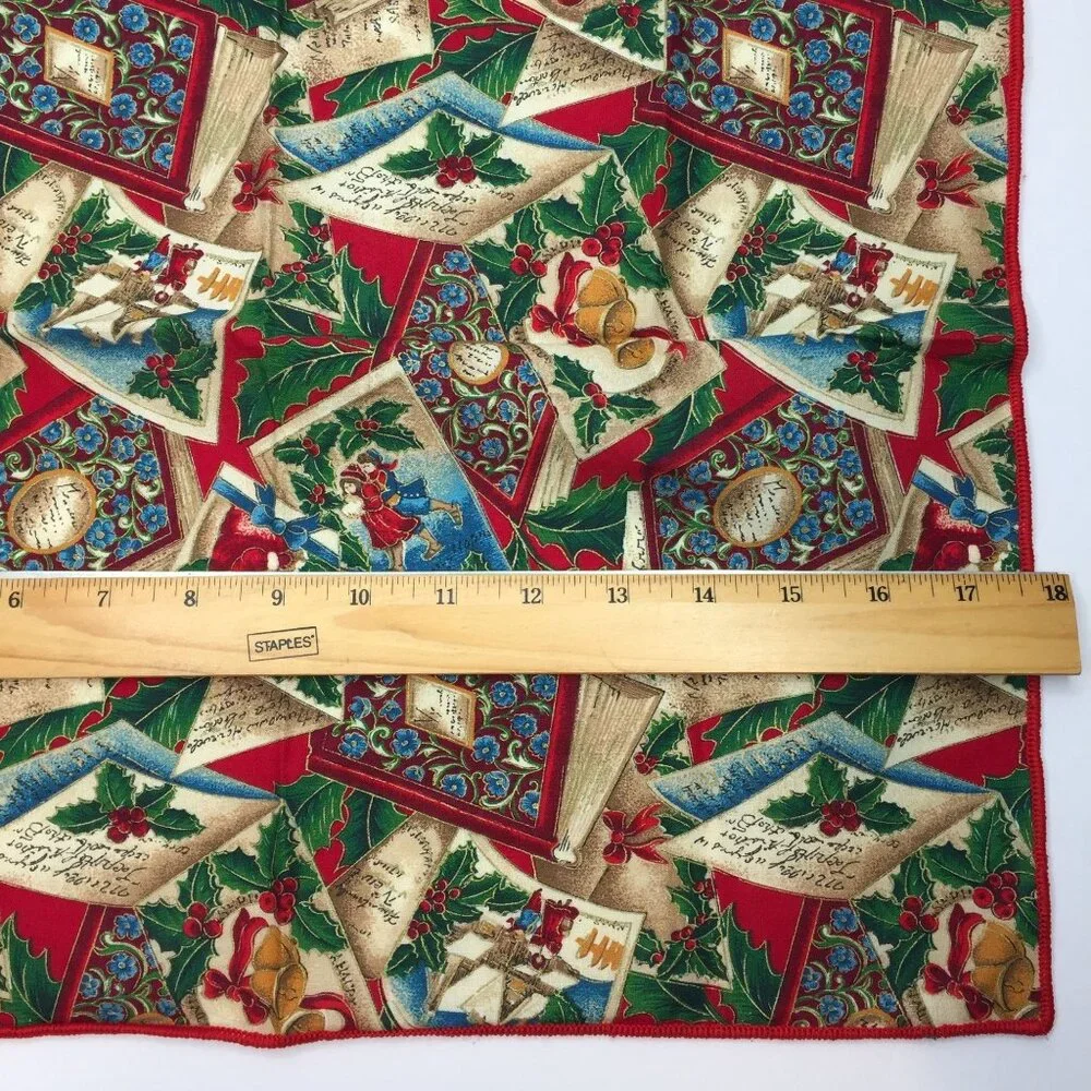 Vintage Joan Messmore Victorian Christmas Napkins 17x16